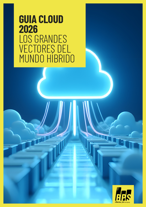 Copertina del whitepaper: GUIÁ CLOUD 2026. Los Grandes Vectores del Mundo Híbrido