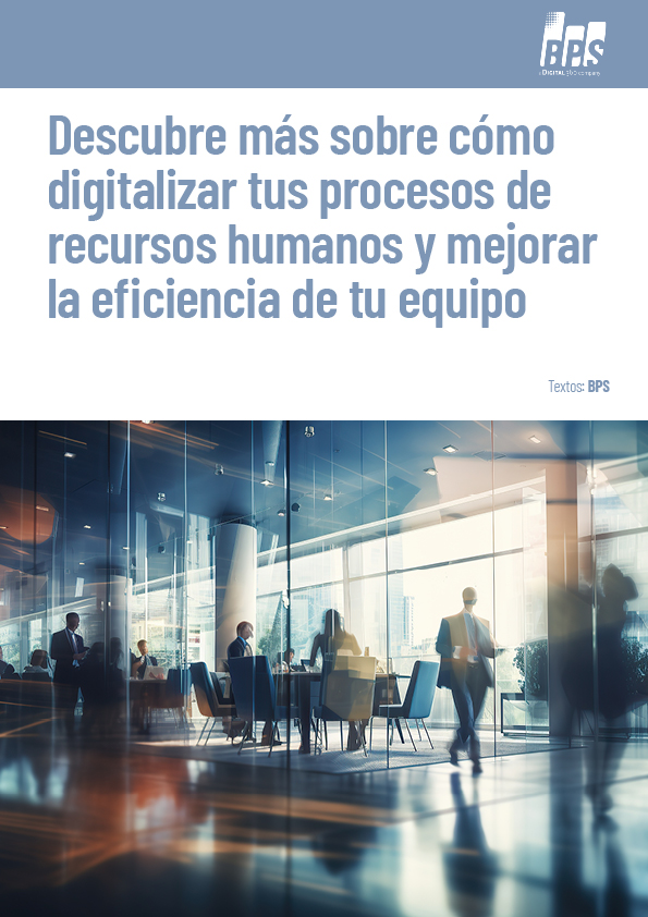 Copertina del whitepaper: Cómo digitalizar tus procesos de recursos humanos y mejorar la eficiencia de tu equipo