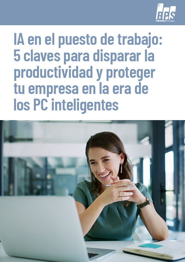 Copertina del whitepaper: IA en el puesto de trabajo: 5 claves para disparar la productividad y proteger tu empresa en la era de los PC inteligentes